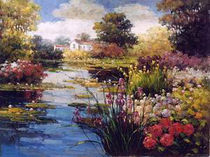 oil paintings on canvas-classical flower 4