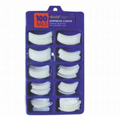 Salon Nail Tip, Made of Pure Plastic ABS, Available in Various Colors and Styles