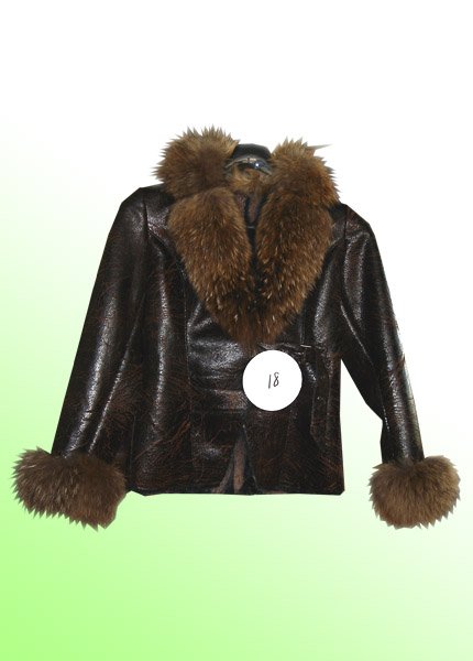 artificial lether coat