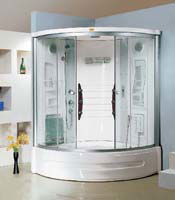 Bathroom，showerroom,bathtub,panel,glassbasin