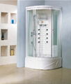 Bathroom，showerroom,bathtub,panel,glassbasin 1