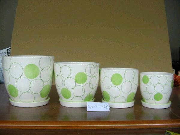 Ceramic Flowerpot Set/4