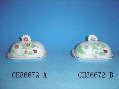 Ceramic Plate Stand with Cover