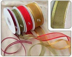 satin edged  organza ribbon 