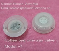 coffee bag one-way valve