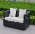 Aluminum Wicker Chair Wtih Cream Cushion And Pad