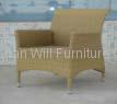 Alum Wicker Sofa