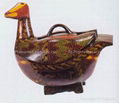 Chinese Antique Collectibles Lacquerware (Mandarin Duck-Shaped Box) 1