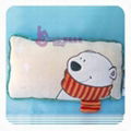 Nici Red-scarf Pearl Bear Pillow 1