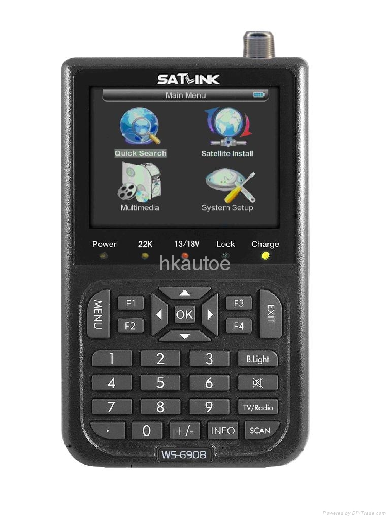 SATLINK WS6908 digital satellite signal finder meter ws6908 ATE