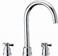 Wide spread basin faucet 1