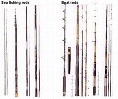 sea fishing rod and boat rod