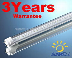 MCOB LED Tube T8 150cm with three years warrantee