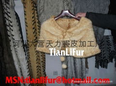 Fur shawl, mink shawls, rabbit minks woven shawl, woven shawl