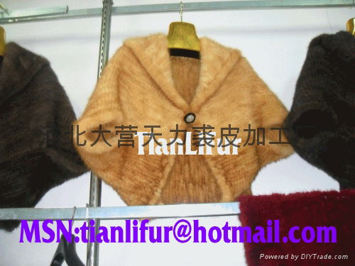 Fur shawl, mink shawls, rabbit mink woven shawl