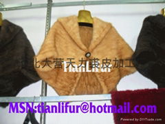 Fur shawl, mink shawls, rabbit mink woven shawl