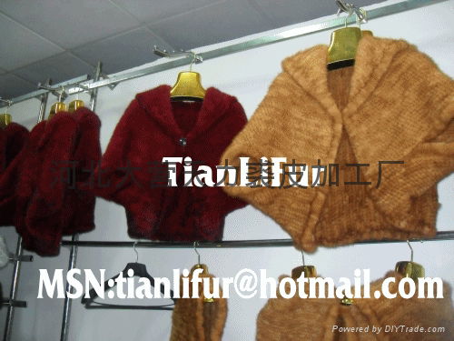 Fur shawl, mink shawls, rabbit mink woven shawl 2