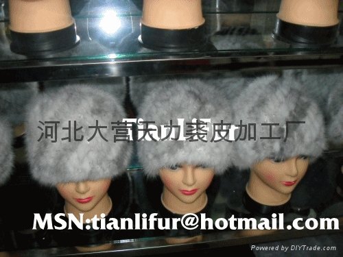 Fur hats, fur ear set, hat, rabbit hair weaving minks weaving hat 2