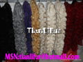 Fur knitting scarf, fur rabbit minks