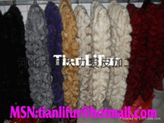 Fur knitting scarf, fur rabbit minks weave scarf