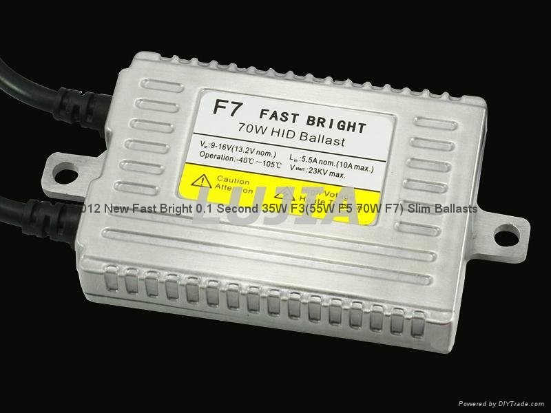 2012 New F3 35W Fast Bright 0.1 Second Quick Start Slim Ballasts F5 55W F7 70W 5