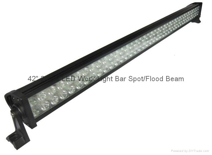 42" 240W High Power LED Work Light Bar Off-Road SUV ATV Spot/Flood Beam 15000lm 4