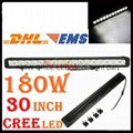 30" 180W CREE LED Work Light Bar 18-LED(10W) SUV ATV 4x4 Spot Flood Beam 12150lm