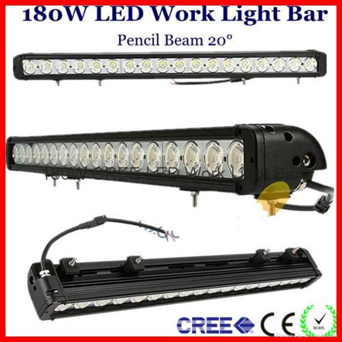 30" 180W CREE LED Work Light Bar 18-LED(10W) SUV ATV 4x4 Spot Flood Beam 12150lm 5