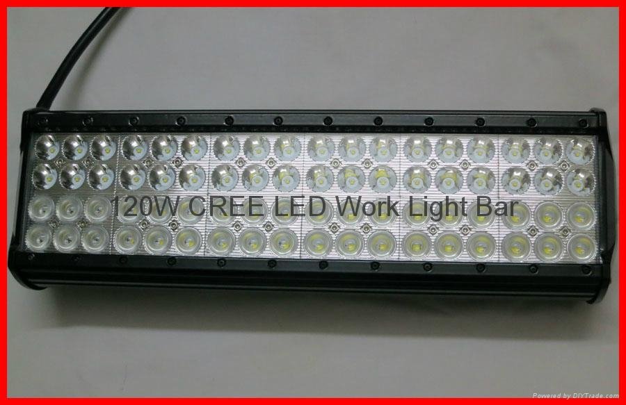 17" 216W CREE LED Work Light Bar 72-LED SUV ATV Spot Flood Combo Beam 18000lm 2