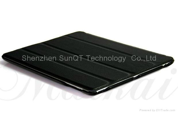 Ultra Slim PU Leather iPad 3 Smart Case Cover with Sleep Wake