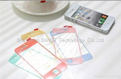 Newest Model &Hot fashionable Colorful Screen Protector For Iphone 4/4s