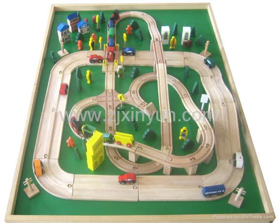 木製玩具,火車軌道(108ps) 3