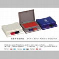 Double color semiautomatic stamp pad 1