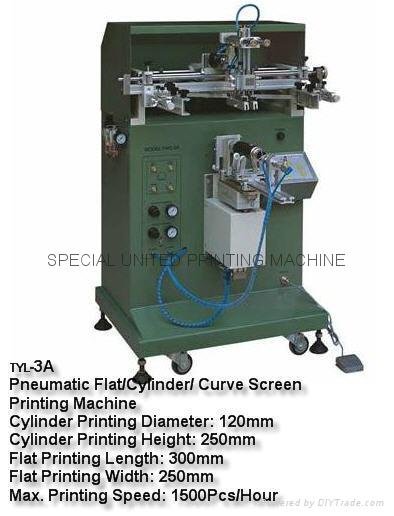 Screen Printing Machine for round, flat and oval surface