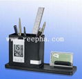 LCD calendar clock with penholder 1