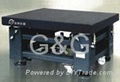 High accuracy optics granite table with vibration insulated