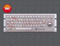 metallic keyboard with trackball 1