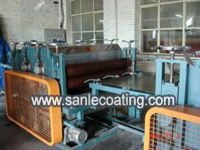 automatic pretreatment machine for metal sheet before surface finishing