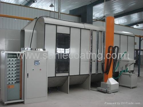automatic powder coating booth Reciprocator and electrical control 