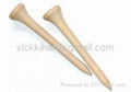 Wooden golf tees