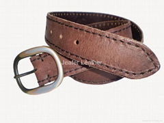 Mens leather belt