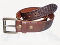 Mens leather belt