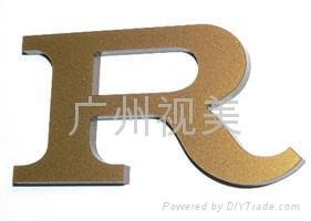  Acrylic letters\Metal on Acrylic letters 4