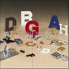 Acrylic letters\Metal on Acrylic letters