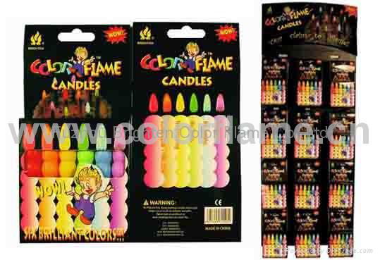 Color Flame Candles 1106#box