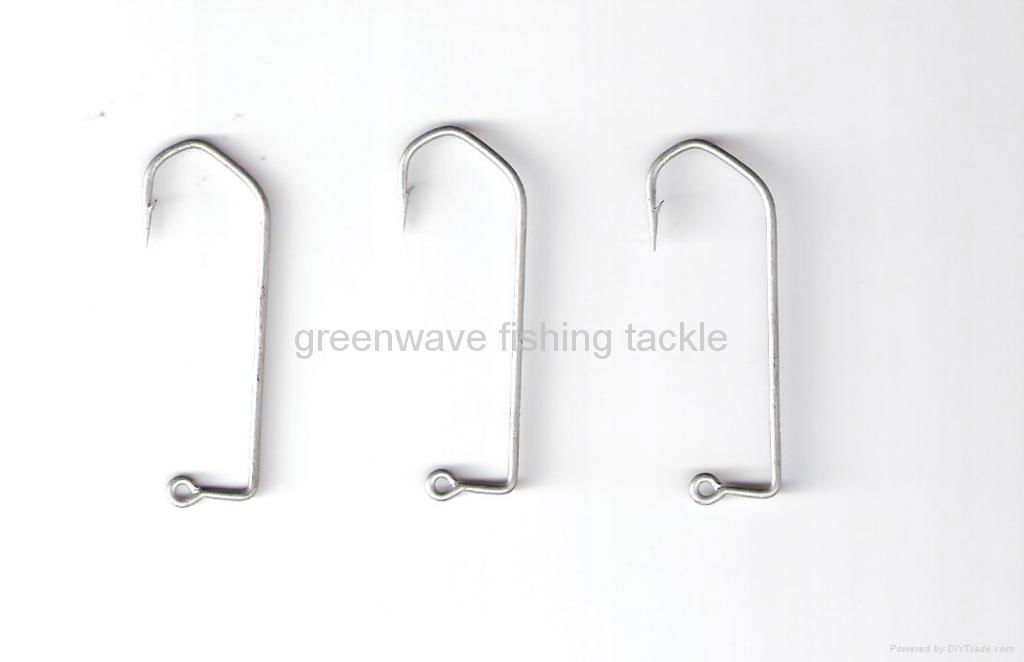 Jig worm hook for lures