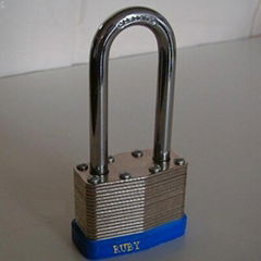 #4132L Laminated Padlocks w/Bumper & Long Shackle.