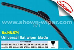 Universal flat wiper blade