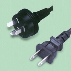 3-pin power cord compliant with UL/CSA