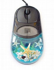 Novel real sea life amber computer mouse